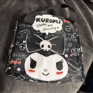Kuromi Black and White Insulated Lunch Tote Bag Hello Kitty New